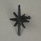 Set of 6 Antique Finish Mid Century Modern Starburst Drawer Pulls